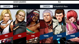 KOF XV 🔥 Gessio Guajardo (Darli/Geese/Andy) vs Dio! (Yashiro/Maxima/Shermie) KOF XV Replays 🔥 Steam