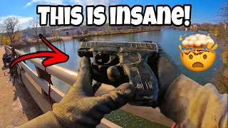 OMG! Drop the Gun Back in the River Before They Kill Me!!! (Magnet Fishing)