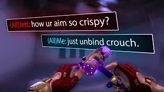 can't aim? unbind crouch.