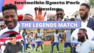 Woow Asamoah Gyan, Adebayor, Jay-Jay Okocha & Other Ex Footballers Play Ball With Liberia President