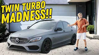 Tuned Mercedes C43 AMG Review | POV Drive + Pulls
