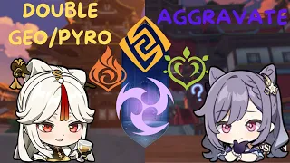 LIYUE QIXING (C3 Keqing Aggravate x C6 Ningguang Double Geo/Pyro) Spiral Abyss Floor 12 Showcase