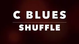 Shuffle Blues Backing Track - Stevie Ray Vaughan Style (C)