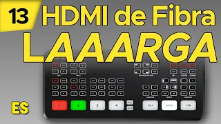 HDMI (MUY!!) Largo sobre Fibra Óptica Barata, con Control de Cámara para BMPCC - ATEM Mini Tip 13