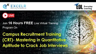 CRT - Mastering in Quantitative Aptitude to Crack Job Interviews | Day 1 | ExcelR