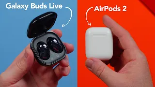 Galaxy Buds Live vs AirPods 2 - что выбрать?