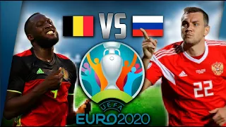 БЕЛЬГИЯ - РОССИЯ || ЕВРО 2020 || ГРУППА В || 1 ТУР || PES 2021