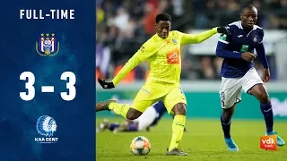 🎬RSC ANDERLECHT - KAA GENT: 3-3 (MD 12 / JPL 2019-2020)