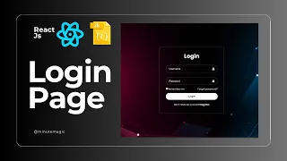 React JS Login Page/Form for beginners with source code #react