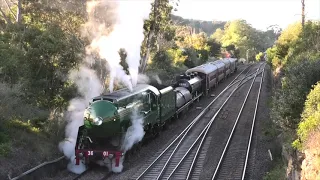 3801 crew training run to Moss Vale with 4490 24th September 2020