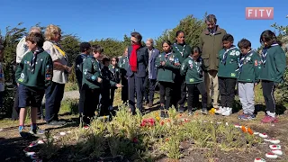 HRH Princess Anne Plants Tree for the Queen's Green Canopy at Memorial Wood