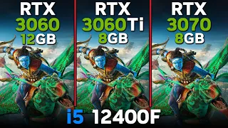 RTX 3060 vs RTX 3060 Ti vs RTX 3070 | i5 12400F | Tested in 16 games