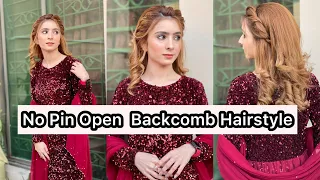 Easy Twist Hairstyle For Wedding | Party Hairstyle For Open Hair -Maham Pasha