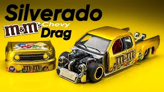 Chevy Silverado V8 Twin Turbo M&M’s Drag Majorette Custom