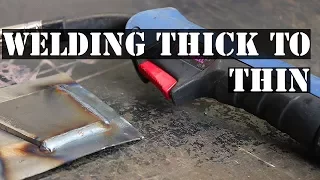 HOW TO MIG WELD THICK STEEL TO THIN STEEL