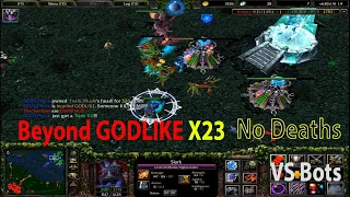 DOTA 6.83d AI | Slark vs Bots | Beyond GODLIKE x23 | NO DEATHS |