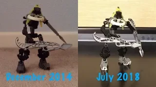 Bionicle Stop Motion: Progress Comparison