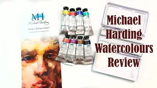 Michael Harding Watercolours; Are They REALLY That Good? Let's Find Out! Review, Swatch & Painting