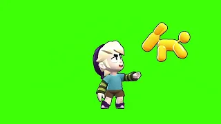 GUS WIN ANIMATION GREEN SCREEN BRAWL STARS