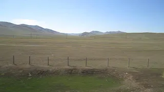 Golden Eagle Trans Siberian Express train travelling through Mongolian Steppes #2