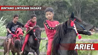 Kemenangan Beruntun Ariel Joki Cilik di Lintasan Balap Kuda Sasake Lombok Tengah