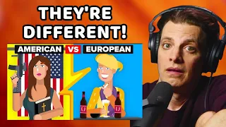 American Reacts to American Girls vs European Girls