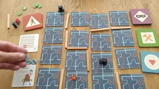 Burgle Bros - how to setup play and review * Amass Games * board game co-operative co-op