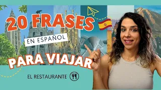 ✈️ 20 ESSENTIAL Spanish TRAVEL Phrases: The restaurant 🍽️