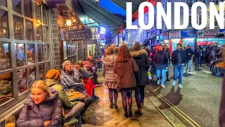 𝐋𝐎𝐍𝐃𝐎𝐍 𝐍𝐈𝐆𝐇𝐓 𝐖𝐀𝐋𝐊 | Night Life and City Vibes of Central London | London Night Walking Tour [4K HDR]