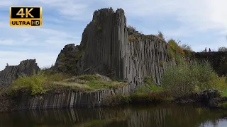 Basalt Organ Pipes of the Lord's Rock. In 4K