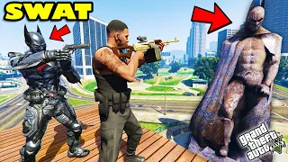 Franklin Biggest Mission As A CHIEF OF SWAT in GTA 5 | SHINCHAN and CHOP