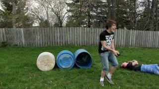 Barrel jump FAIL!