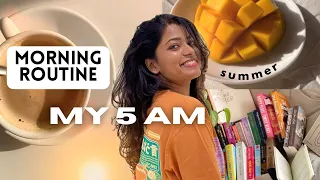 MY 5AM (realistic)* SELF-CARE Morning Routine (getting into healthy habits & become my best version)