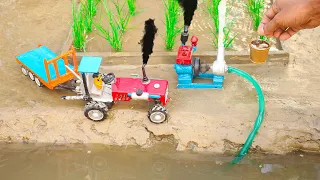 Top diy mini diesel engine water pump diy tractor farming | mini farming water pump | Dong Farming