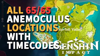Anemoculus Genshin Impact (All 65/65 Anemoculus Locations)
