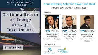 DAY2 FRA - CSP Session3 Getting a Return on Energy Storage Investments