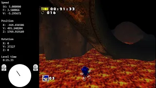 Sonic Adventure DX (TAS) - Red Mountain 0:31.78 (WR)