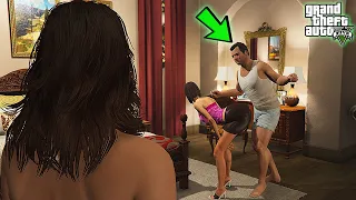 What Happens if Michael Sneaks A Girl To His Room in GTA 5? (Amanda Caught Them)