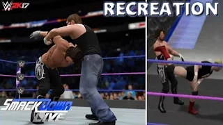 WWE 2K17 RECREATION: AJ STYLES VS DEAN AMBROSE | SMACKDOWN 25/10/16 HIGHLIGHTS