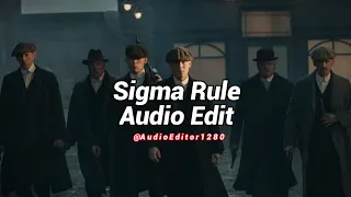 Sigma Rule - Dior [edit audio]