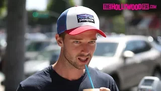 Patrick Schwarzenegger Laughs When Asked About Baskin Champion Dating Justin Bieber 4.11.18