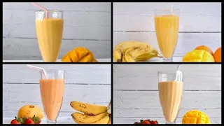 4 Healthy Mango Smoothies | Mango Smoothie | Mango Smoothie Recipe | Smoothie Recipes | Mango Lassi