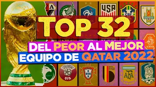 ¿ENSERIO ESTE EQUIPO ESTA EN EL PUESTO 9?/Top del peor al mejor equipo de Qatar 2022