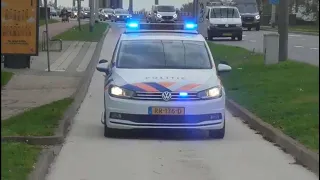 Meerdere politie voertuigen met spoed in Arnhem Noord!