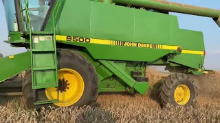 Уборка озимой пшеницы John Deere 9500 Херсонская область