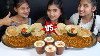 Spicy Chole Bhature Eating Challenge With Panishment | Biggest Thali Spicy Chole Bhature Challenge