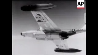 USAF F-89 Scorpion firing air-to-air rockets