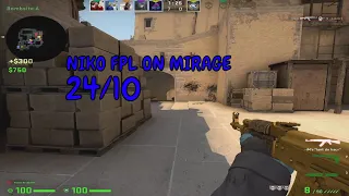 niko PLAYS FACEIT MIRAGE! (NIKO FPL POV)