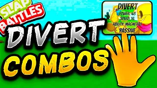 The DIVERT Glove🧲 has some CRAZY combos! - Slap Battles Roblox