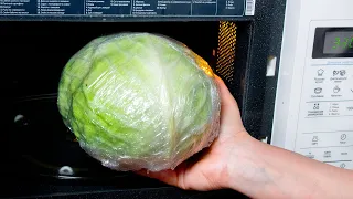 This cabbage has conquered the Internet. Cooked in the microwave oven!